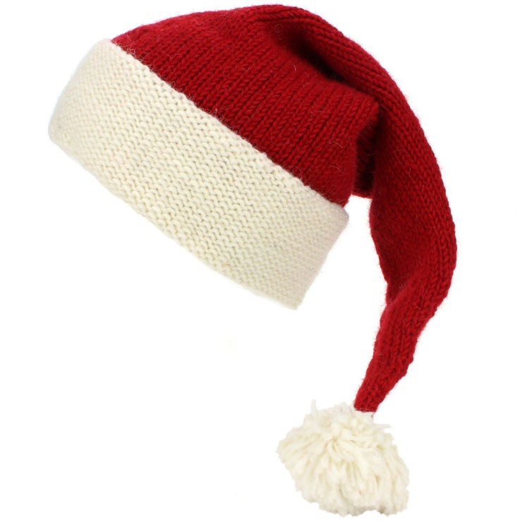 Wool Knit Santa Hat