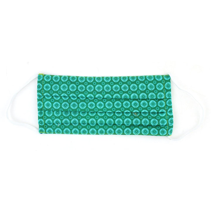 100% Cotton Handmade Pleated Face-Mask