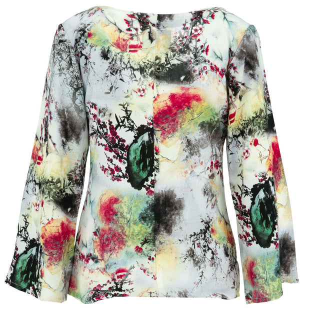 Wrap Top with Flared Sleeve - Delirium