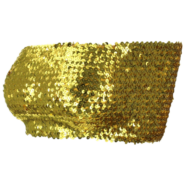 Sequin Boob Tube Top - Gold