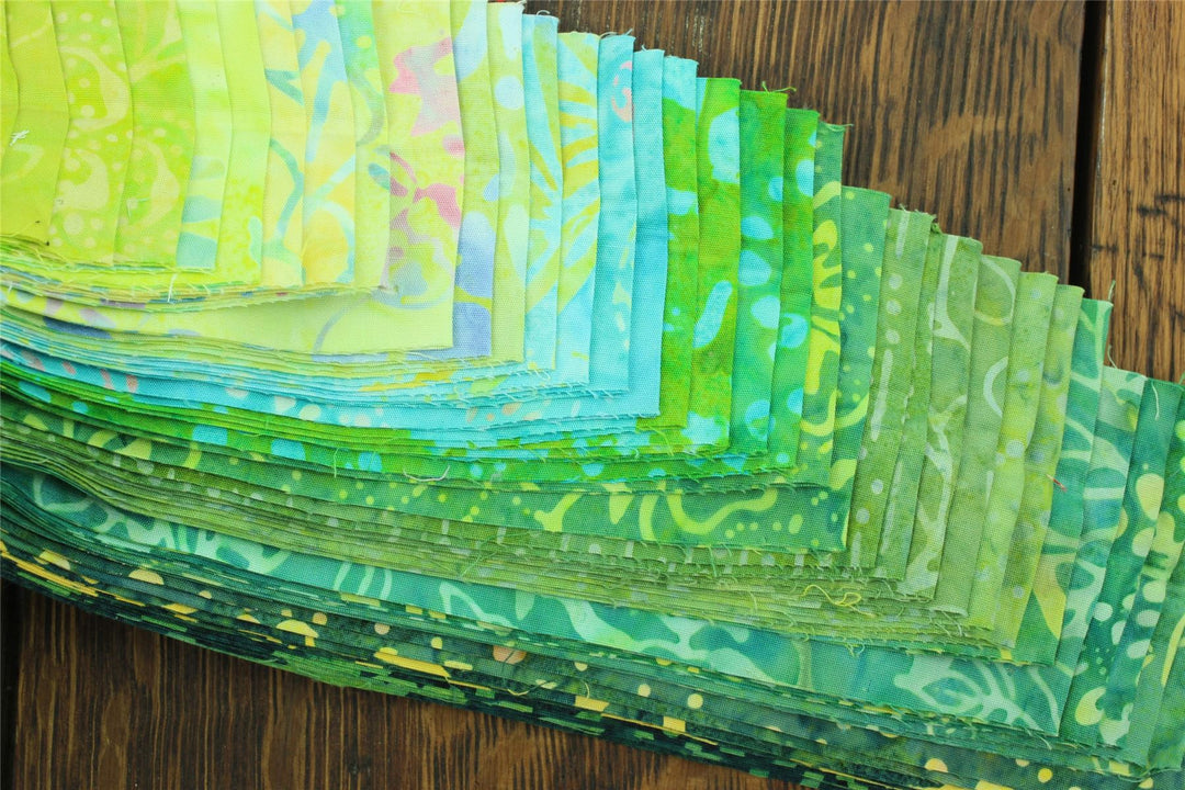 Jelly Roll - 40 Strips of 2.5" x 37" Cotton Batik