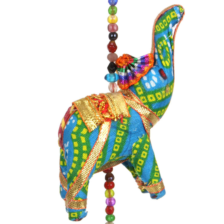 Handmade Rajasthani Strings Hanging Decorations - Cloth Elephants