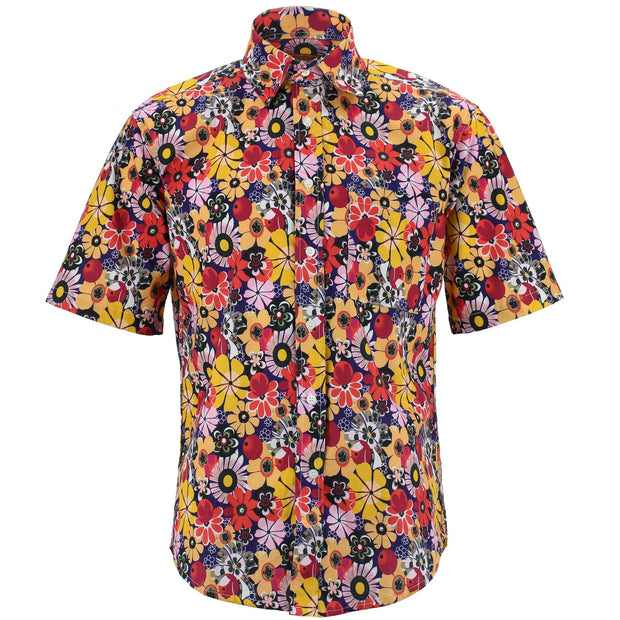 Regular Fit Short Sleeve Shirt - Daisy Bloom