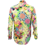 Tailored Fit Long Sleeve Shirt - Yellow Psychedelic