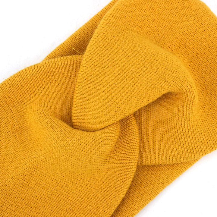 Twisted Bowknot Headband - Mustard