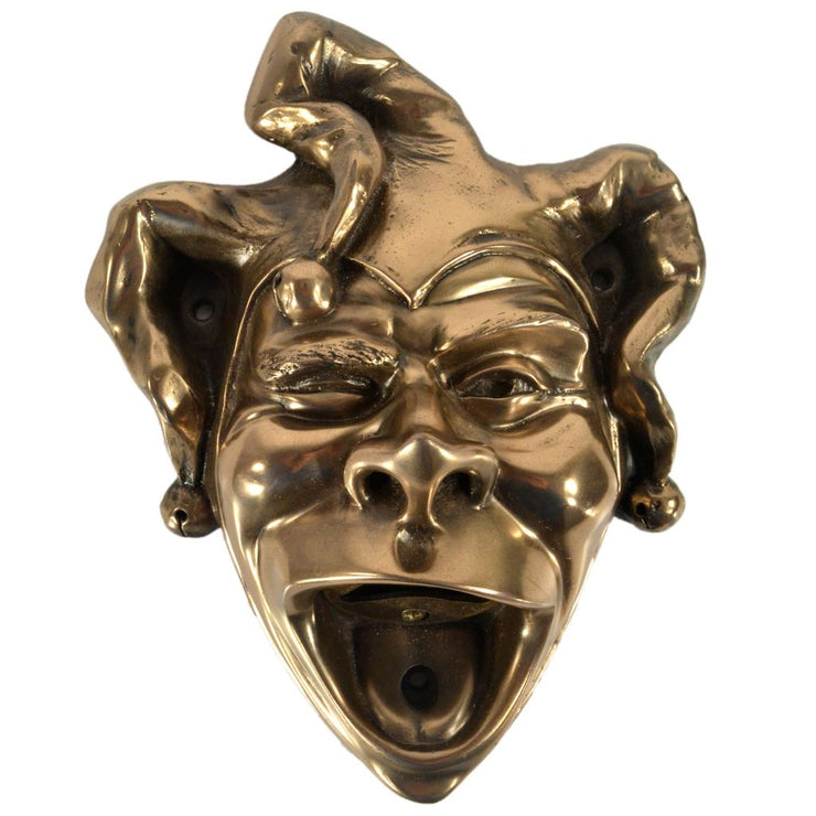 Wall Mounted Character Bottle Opener - Jester (Bronze)