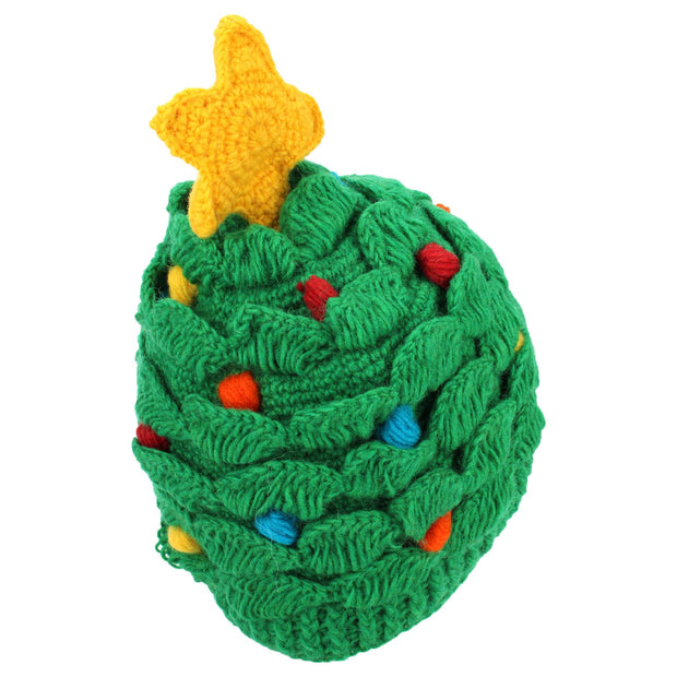 Wool Knit Christmas Tree Hat