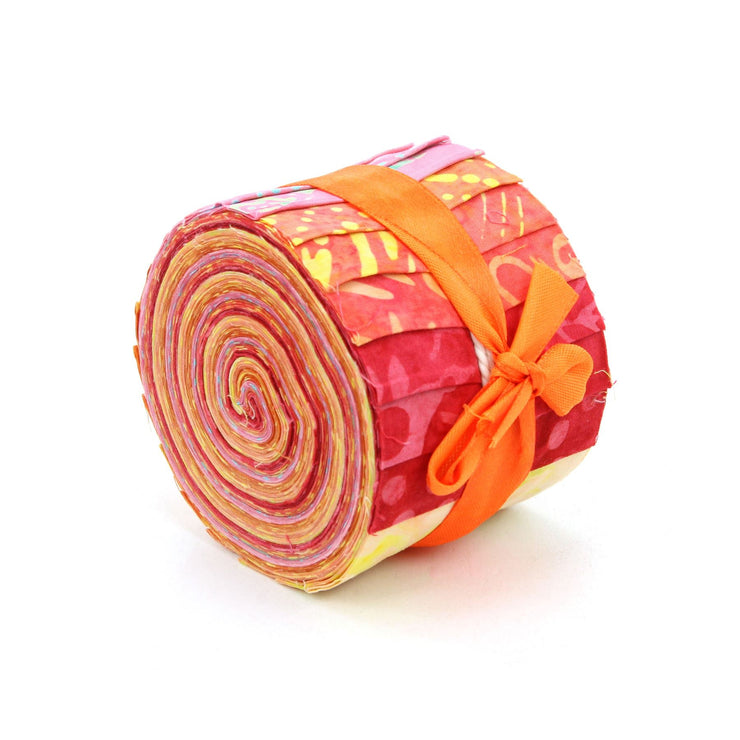 Jelly Roll - 20 Strips of 2.5" x 37" Cotton Batik