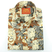 Regular Fit Short Sleeve Shirt - Tiger Lion Jungle