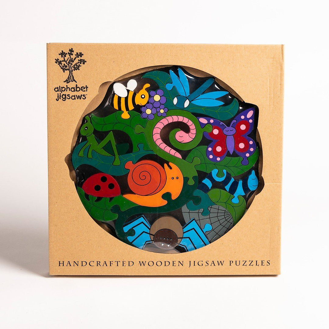 Handmade Wooden Jigsaw Puzzle - Creepy Crawlies