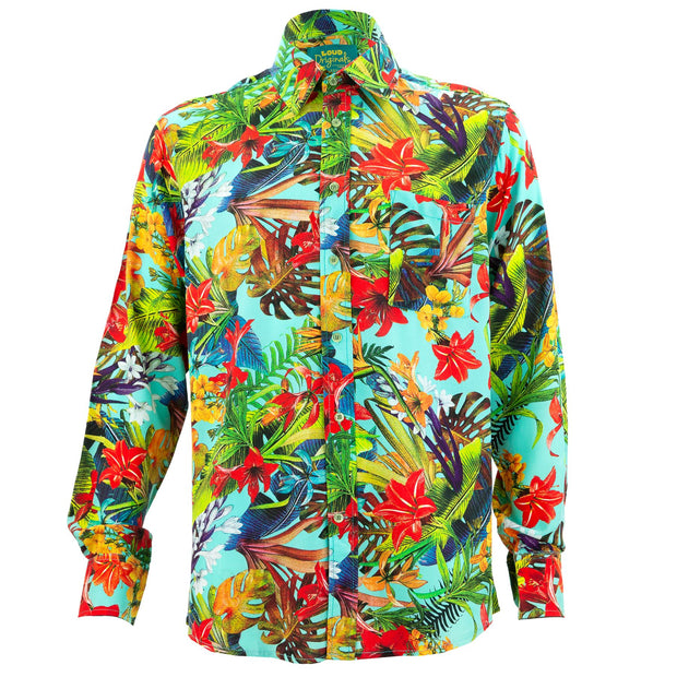 Regular Fit Long Sleeve Shirt - Tropical Lily