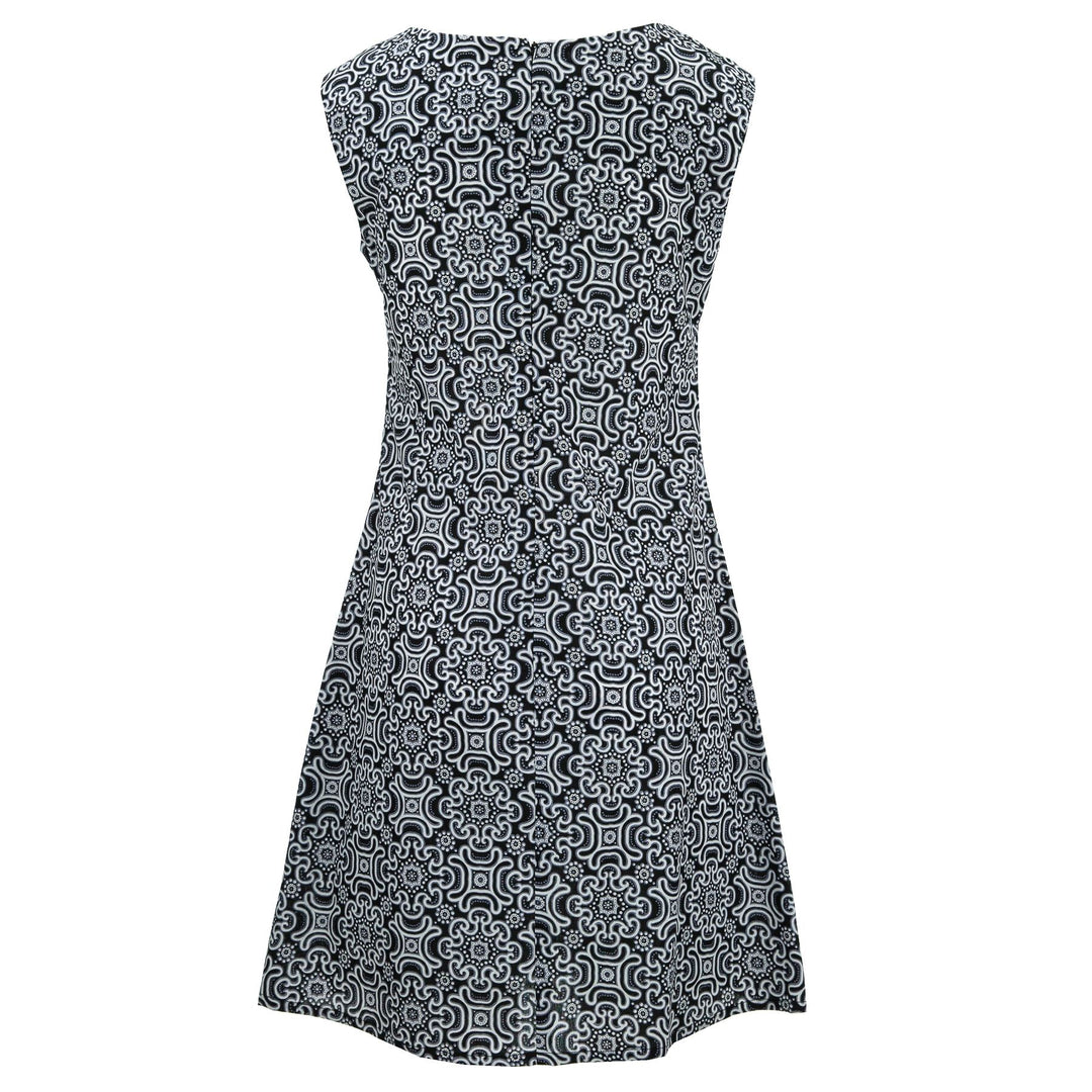 Nifty Shifty Dress - Black Promise Tile