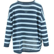 Loose Knitted Jumper - Blue