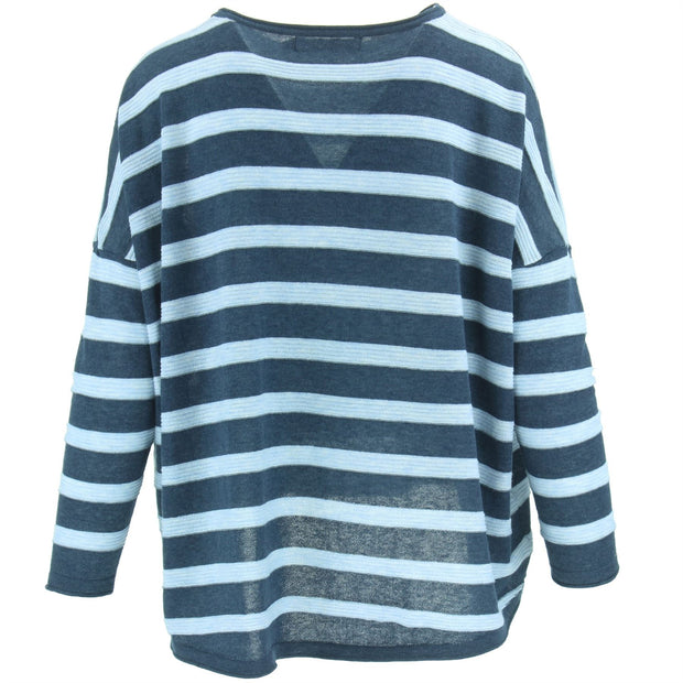 Loose Knitted Jumper - Blue