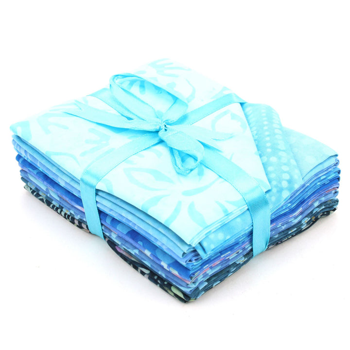 Fat Quarter - 10 Pieces of 19" x 20" Cotton Batik