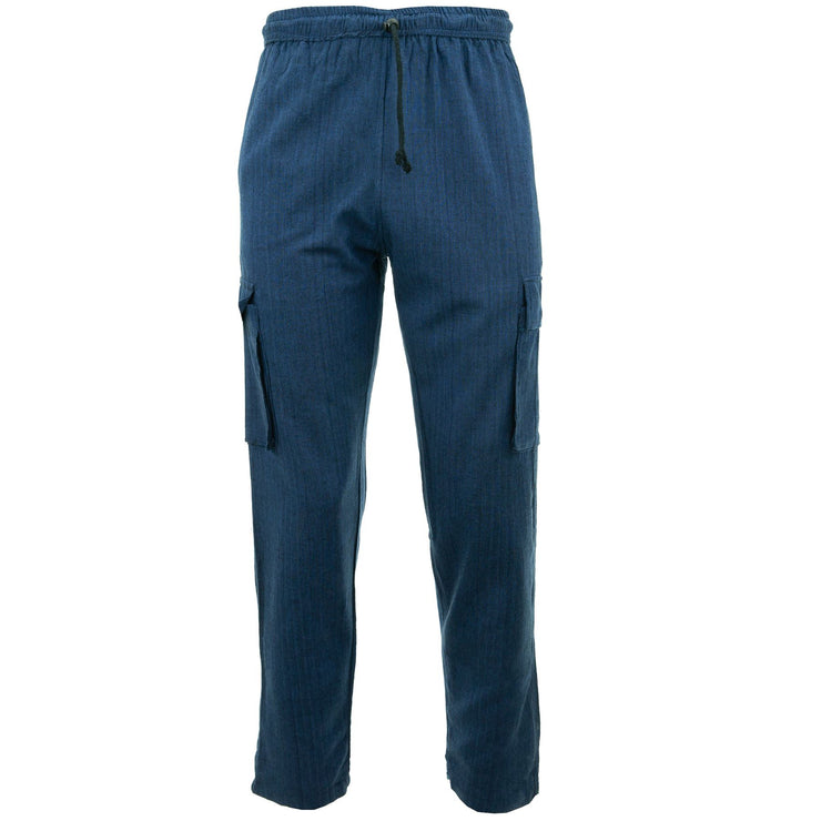 Cotton Combat Trousers Pant - Navy Blue