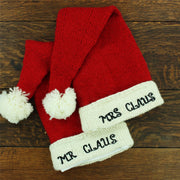 Hand Knitted Wool Christmas Beanie Hat - Mrs Claus