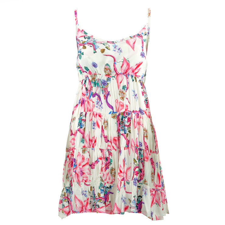 Tier Drop Summer Dress - Pink Lily