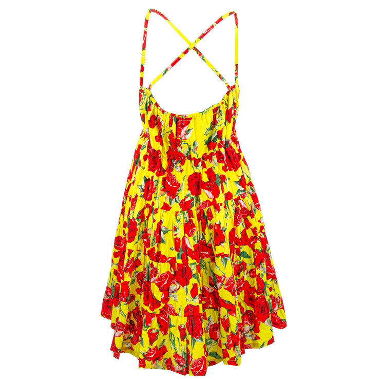 Tier Drop Summer Dress - Acid Rose