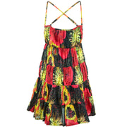 Tier Drop Summer Dress - Fireworks