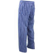 Classic Nepalese Lightweight Cotton Striped Trousers Pants - Blue