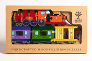 Handmade Wooden Jigsaw Puzzle - Number Train