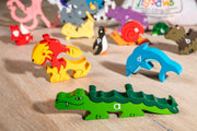 Handmade Wooden Jigsaw Puzzle - Alphabet Zoo