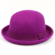 Wool felt bowler Derby hat - Pink