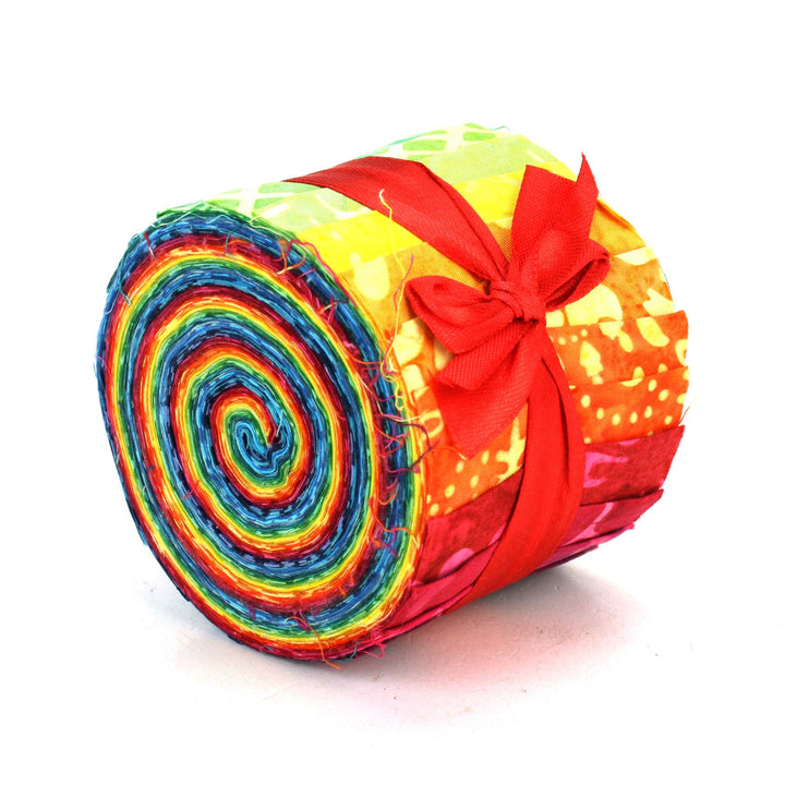 Jelly Roll - 20 Strips of 2.5" x 37" Cotton Batik