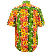 Regular Fit Short Sleeve Shirt - Tropical Hibiscus