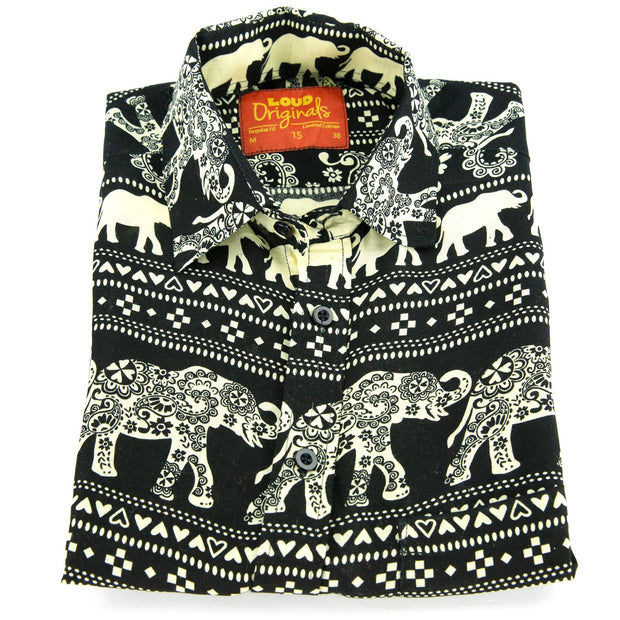 Regular Fit Short Sleeve Shirt - Elephant Paisley