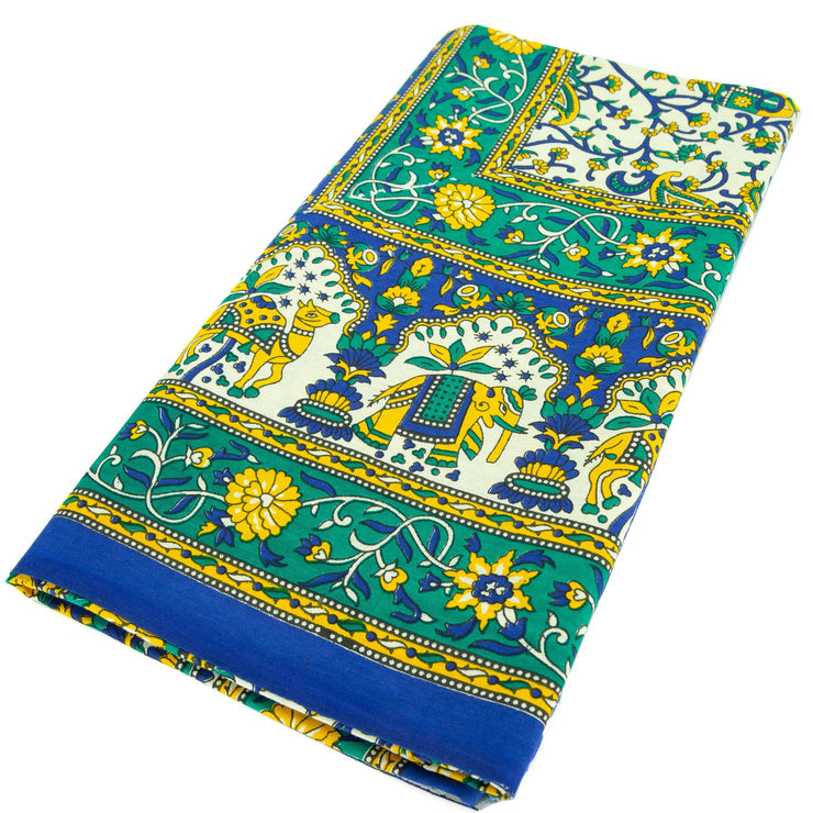 Block Printed Mandala Wall Hanging - Fern