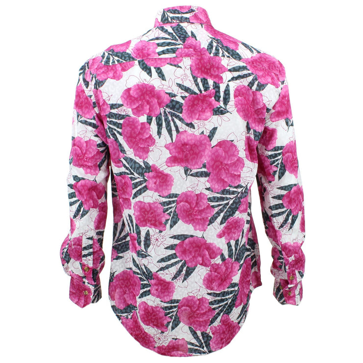 Tailored Fit Long Sleeve Shirt - Abstract Floral