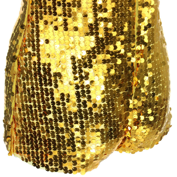 Shiny Sequin Playsuit - Gold