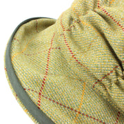 Ladies Wool Tweed Cloche Hat with a Ruched Crown - Light Green