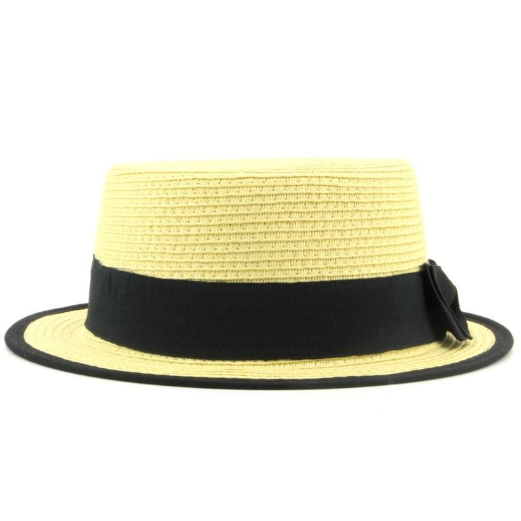 Short Brim Straw Paper Boater Hat