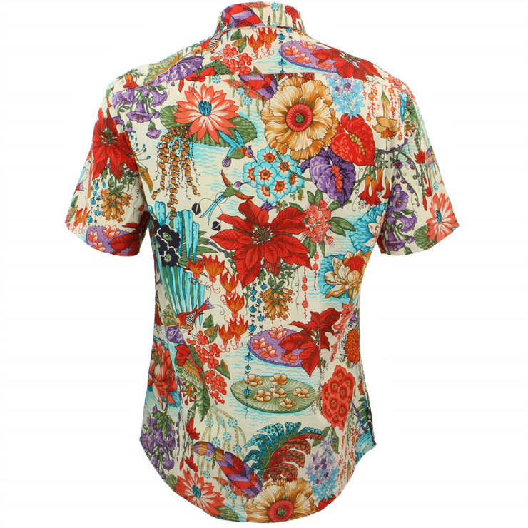Tailored Fit Short Sleeve Shirt - Japanese Floral