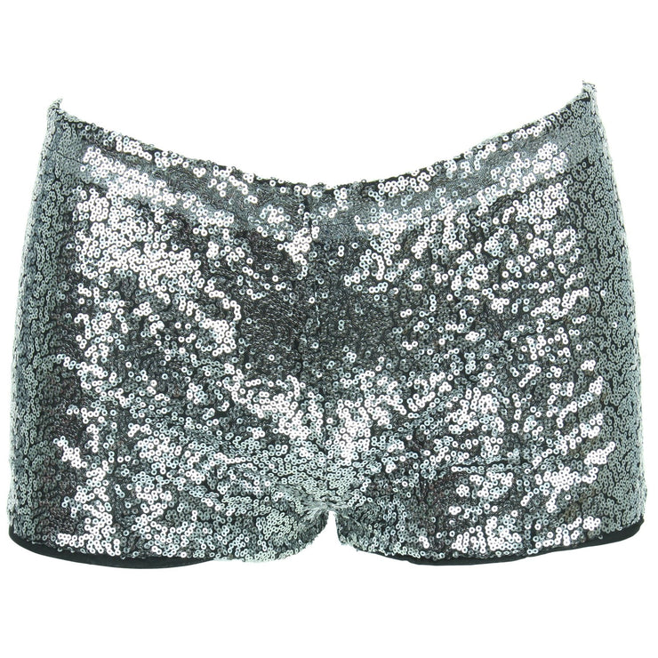 Sequin Hot Pants - Silver