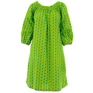Schulterfreies Kleid – Avocadoscheibe