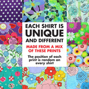 Regular Fit Short Sleeve Shirt - Random Mixed Panel - Floral