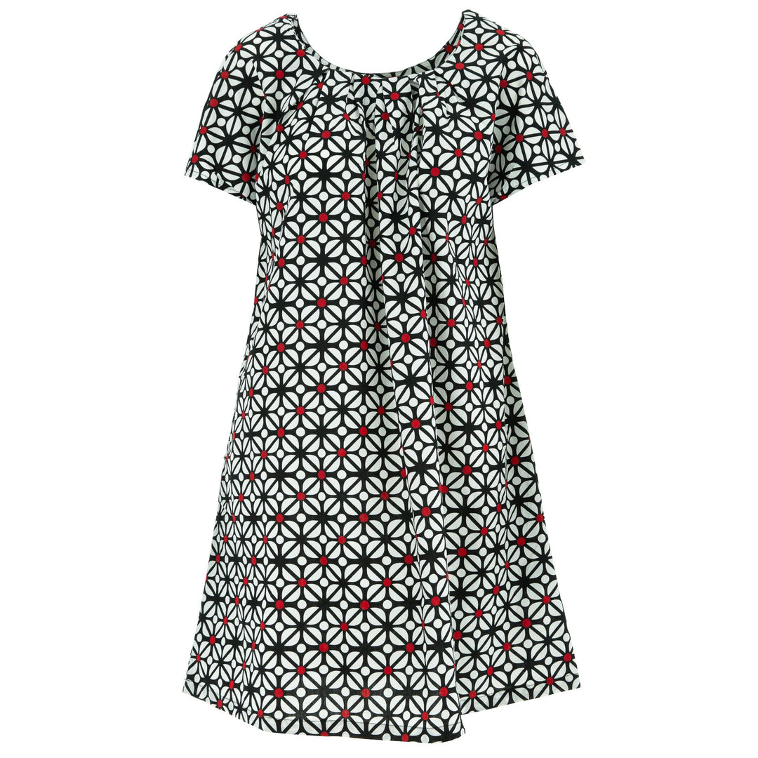 Floaty Pocket Pleat Dress - Square Bud