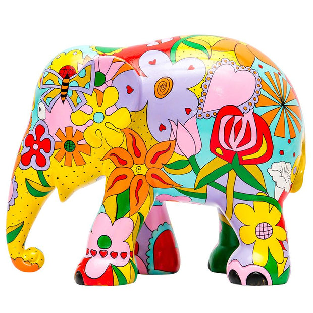 Limited Edition Replica Elephant - Elephant Flowers