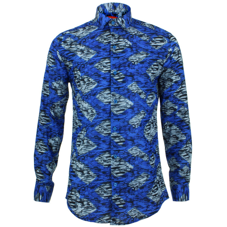 Tailored Fit Long Sleeve Shirt - Abstract Chevrons