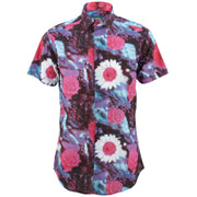 Tailored Fit Short Sleeve Shirt - Floral Wash
