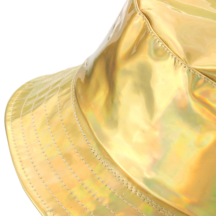 Holographic Bucket Hat - Shiny Gold