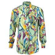 Regular Fit Long Sleeve Shirt - Multi-coloured Floral Rivers
