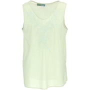 Embroidered Sleeveless Top - Sand