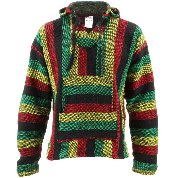 Mexican Baja Jerga Hoody - Rasta