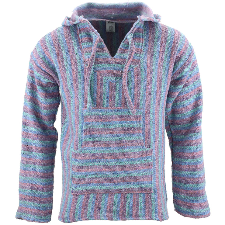 Mexican Baja Jerga Hoody - Soft Pastel