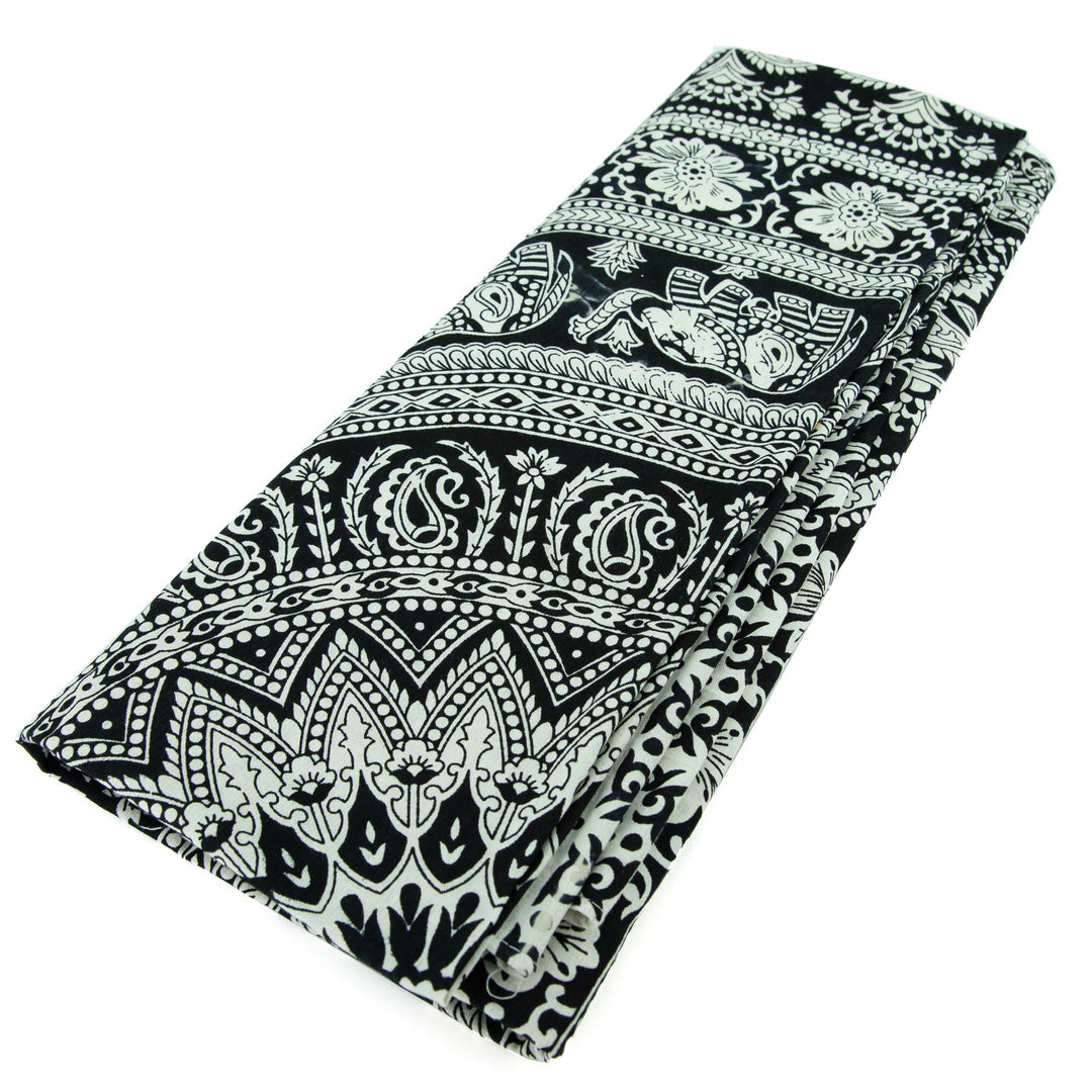 Block Printed Mandala Wall Hanging - Jade